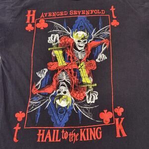 Avenged Sevenfold Hail to the King Rock Band Long Sleeve T-Shirt Men's L